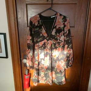 Floral printed Kimchi Blue dress, size 4